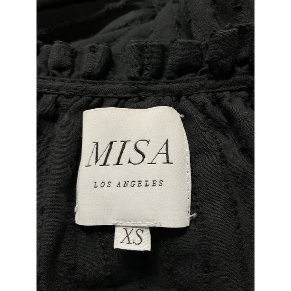 Misa Los Angeles 'Lilian' Black Lace Trim Dress Size XS - Picture 4 of 5